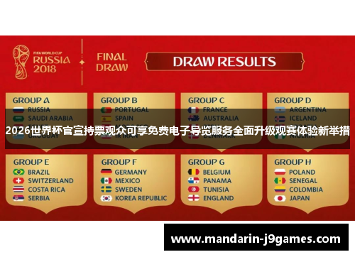 2026世界杯官宣持票观众可享免费电子导览服务全面升级观赛体验新举措